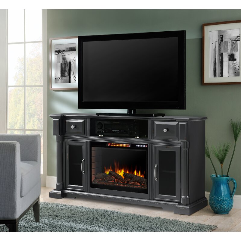 Muskoka Vermont TV Stand for TVs up to 65" with Electric Fireplace